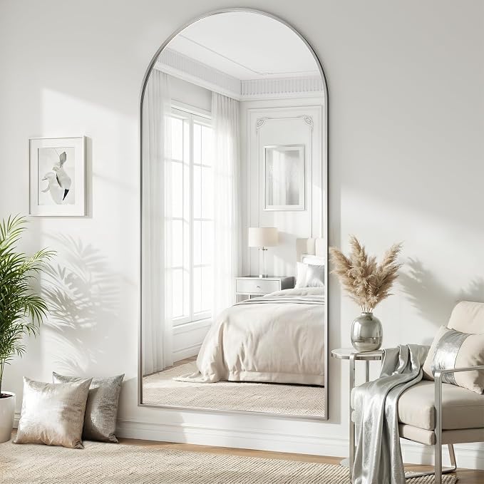 Oversized Full Body Mirror 30x71 inch Arched Full Length Mirror - Image 5