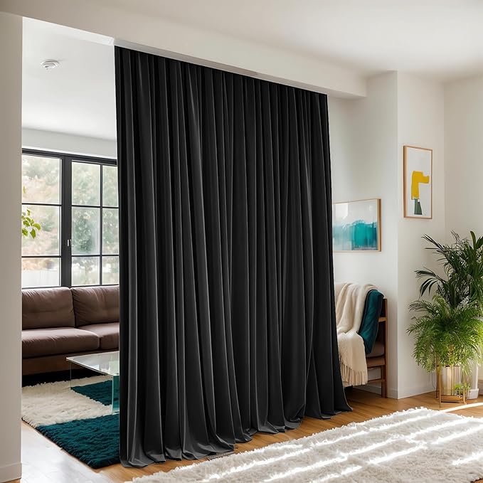 Room Divider Curtains for Ceiling Track System or Rod by Grichril