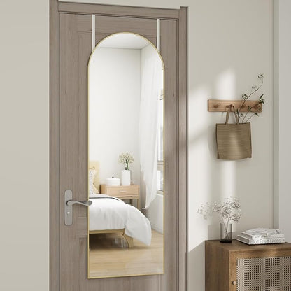 Arched Full Length Door Mirror 14x48, Metal Frame - Image 2
