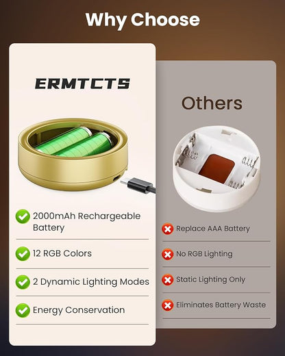 Picture Lights for Wall, Wireless 2000mAh Rechargeable Magnetic LED Puck Lights - Image 8