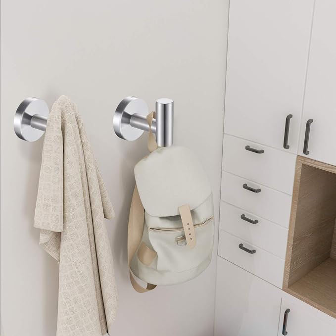 Bath Towel Hooks Robe Hook Holder Wall Mount Heavy Duty Wall Hooks SUS 304 - Image 4