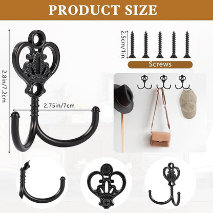12 Sets Vintage Coat Hooks, Wall Hooks - Image 2