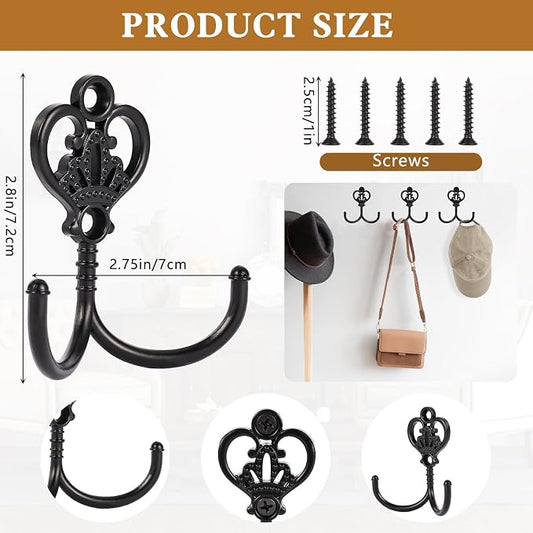 12 Sets Vintage Coat Hooks, Wall Hooks - Image 2