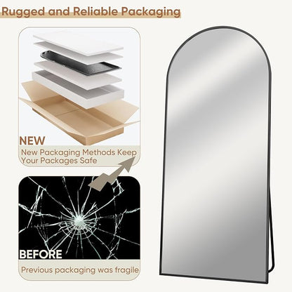 Full Length Mirror, Tall Body Floor Wall Hanging - Image 7