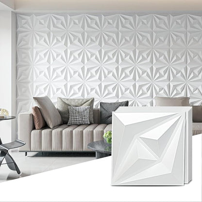 AMZDEPOT 3D Wall Panels for Interior Wall Decor, 3 Layout Options PVC Textured by AMZDEPOT