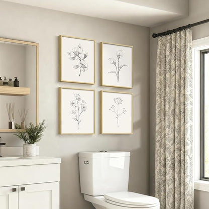 Framed Botanical Wall Art for Bathroom - Image 2