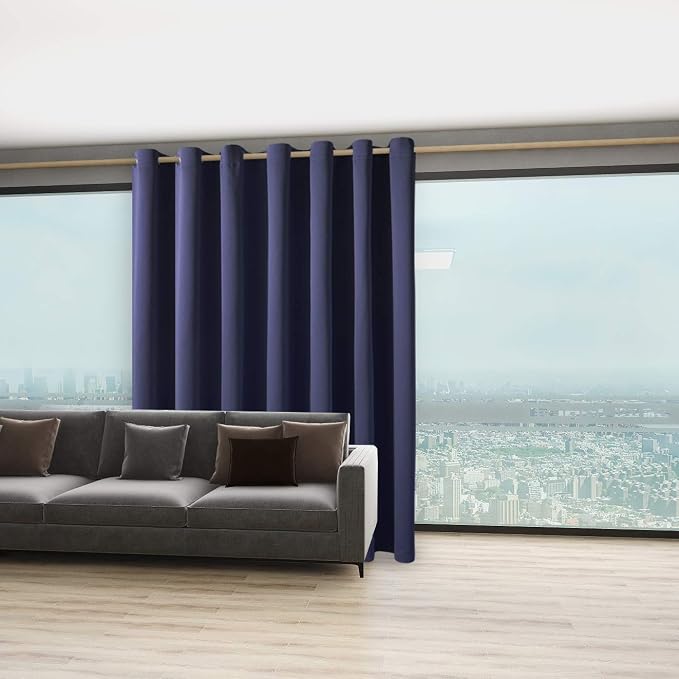 BONZER Room Divider Curtain Total Privacy Wall Wide Thermal Insulated Blackout - Image 5
