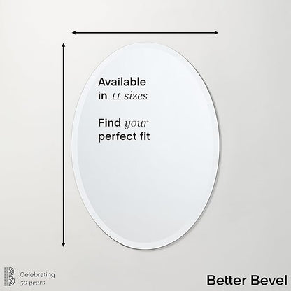 Better Bevel Frameless Oval Mirror - Image 5