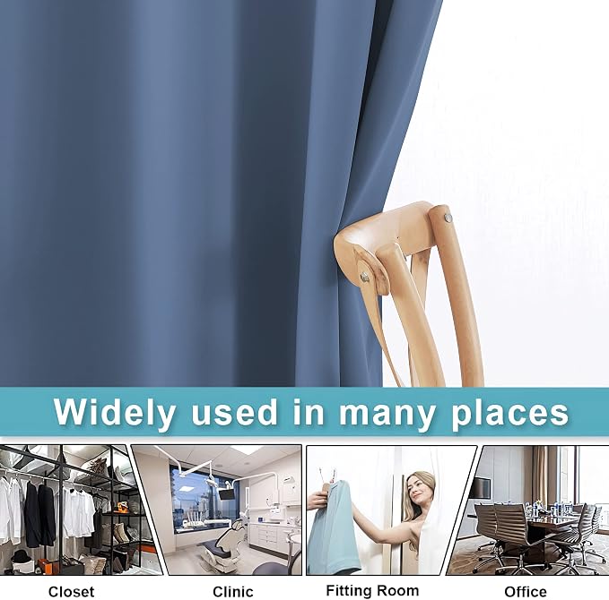 RYB HOME Privacy Curtain for Sliding Glass Door, Light Block Noise Reduce - Image 5