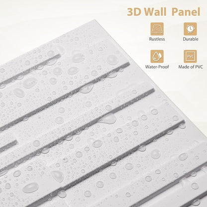 Heikki 30 Pack 3D Wall Panel for Interior Wall Décor, PVC Flower Textured Wall - Image 2