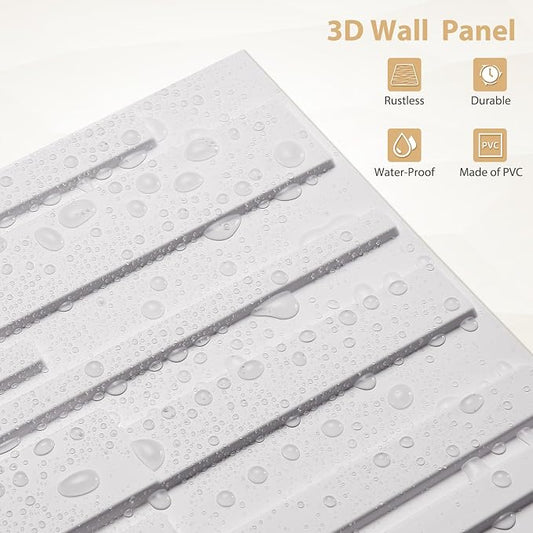 Heikki 30 Pack 3D Wall Panel for Interior Wall Décor, PVC Flower Textured Wall - Image 2