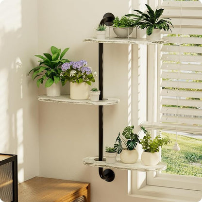 Rotating Window Plant Shelves 3-Tier, Wooden Window Shelf - Image 7