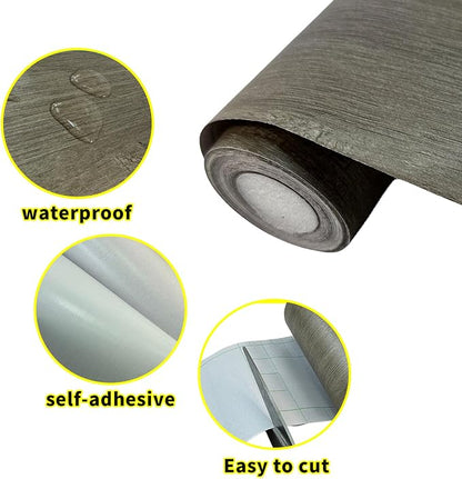Teemall 10M Wood Grain Removable PVC Waterproof Border Wall Decor Self Adhesive - Image 2