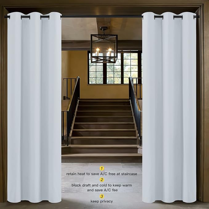 NICETOWN Closet Curtain for Bedroom Privacy, Faux Folding Accordion Doors - Image 2