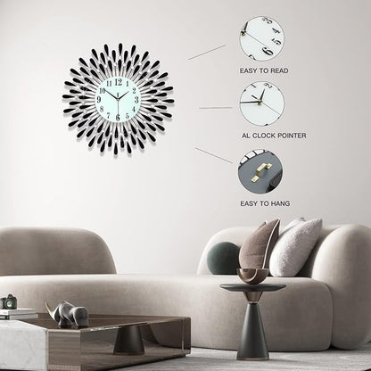 Large Wall Clocks for Living Room Decor Big Modern Silent Clock Non-Ticking for - Image 4