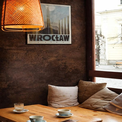 Moody Brown Peel and Stick Limewash Wallpaper 16'' x 590'' Dark Bronze - Image 4