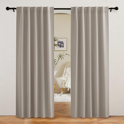 RYB HOME Blackout Curtains for Living Room, Privacy Thermal Insulating Window by RYBHOME
