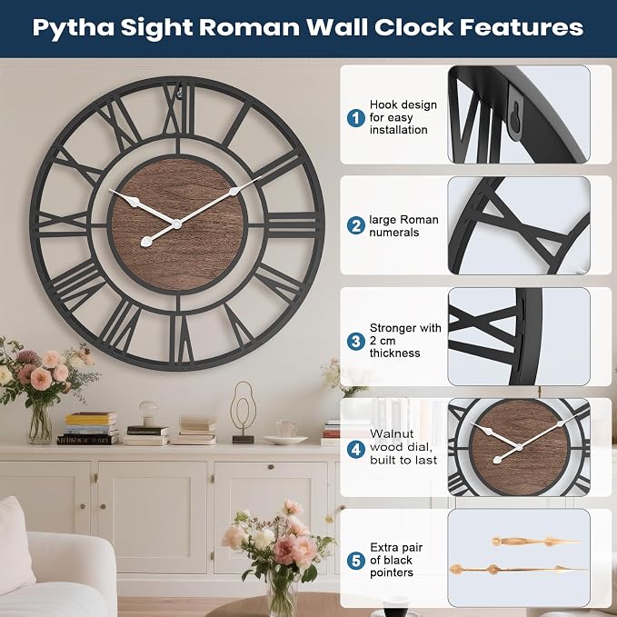 Pytha Sight 14 Inch Large Wall Clocks - Image 2