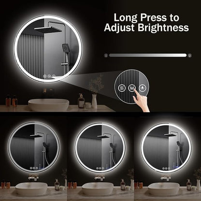 LED Bathroom Mirror 20 Inch Round Bathroom Mirror - Image 7