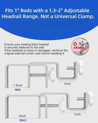 Over-Blinds Curtain Rod Brackets - Image 4