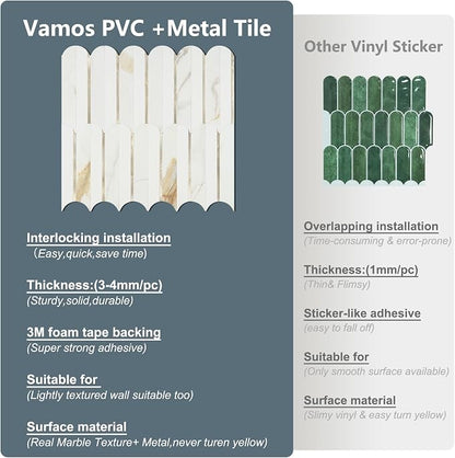 Vamos Tile Peel and Stick Backsplash Seamless Tile, 10 Sheets Stick on - Image 7