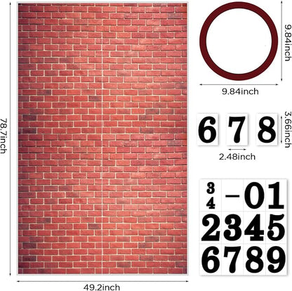 Brick Wall Party Backdrop, Wall Decoration, Kids Birthday Party Supplies - Image 4