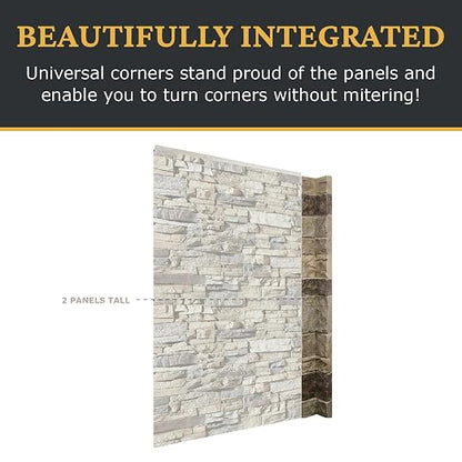 AZ Faux High-Density Polyurethane Faux Stone Flush Inside Corner - Image 7