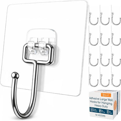 GLUIT Adhesive Large Wall Hooks by GLUIT
