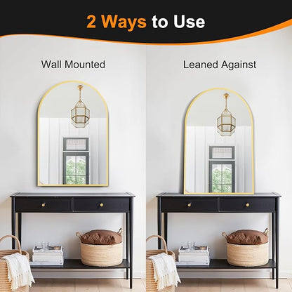 Delma Arched Bathroom Mirror, Living Room and Entryway - Image 6