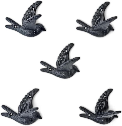 Ambipolar Flying Bird Iron Cast Decorative Bird Wall Mounted Coat Hooks - Image 5