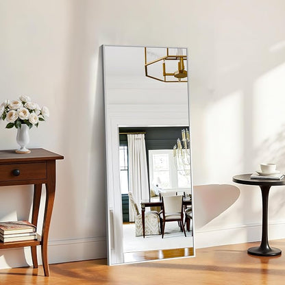 KOCUUY Large Silver Mirror, HD Tempered Glass, Anti-Rust Frame, Modern Design - Image 6
