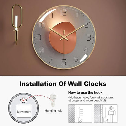Ergocar Art Deco Silent Wall Clock - Image 6
