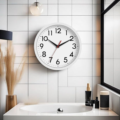 DAXSMY Wall Clock Small Analog 8 Inch Silent Non Ticking Battery Operated - Image 5