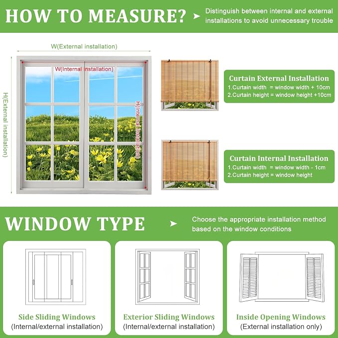 Bamboo Blinds 36x48 inch Bamboo Roman Shades - Image 6