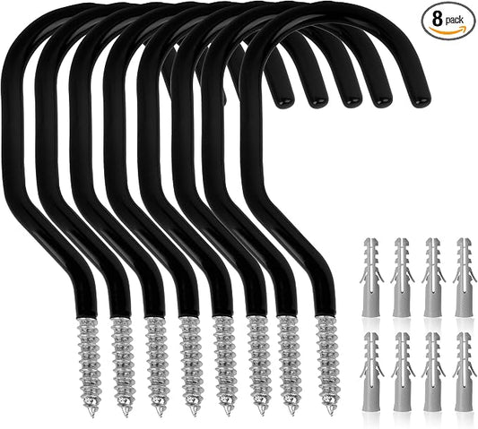 GURADESIGN 8-Pack Heavy Duty Bike Hook, Loading Capacity 100 LBS, 6 inch by GURADESIGN