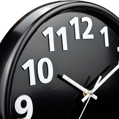 Plumeet 12'' Wall Clock, Battery Operated Wall Clocks Silent Non-Ticking Quartz - Image 6