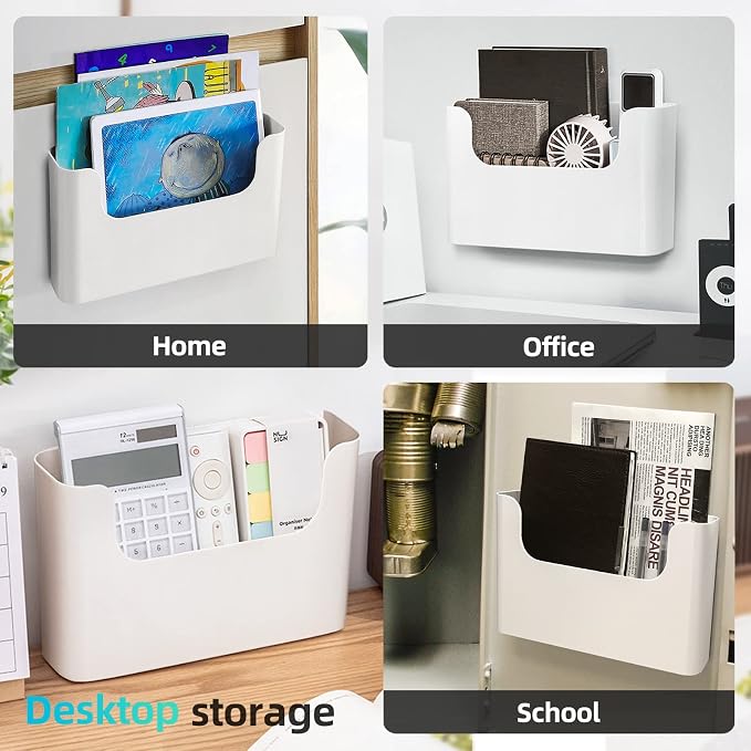 Wall Mount Folder Holder File Organizer No Drilling File Holder Hanging File - Image 4