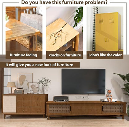 Brown Wood Contact Paper for Cabinets Countertops Funiture Wood Grain Peel and - Image 3