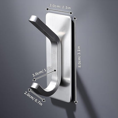 DELITON Adhesive Towel Hooks for Bathroom - Image 6
