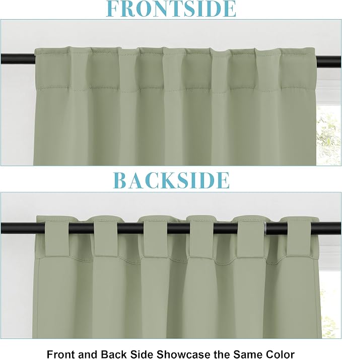 RYB HOME Blackout Curtains for Living Room, Privacy Thermal Insulating Window - Image 6