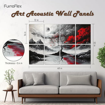 FurnoFlexArt Acoustic Panels Tiles Decorative Room Sound Proof Foam Absorbing - Image 3