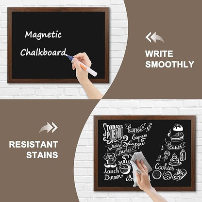 4 THOUGHT Chalk Board 24" x 36", Magnetic Large Chalkboard - Image 6