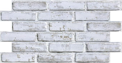 COMSTICKC 3D Whitewash Faux Brick Wall Panel Peel and Stick Wall Covering - Image 2