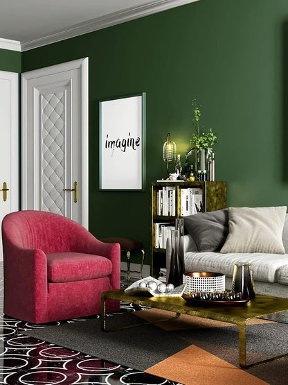 Safiyya 393"x17.7" Olive Green Peel and Stick Wallpaper Dark Green Contact - Image 4