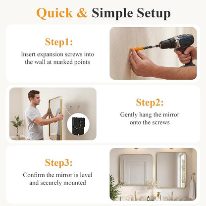 NEWBULIG 24X32 Inch Bathroom Mirror - Image 5