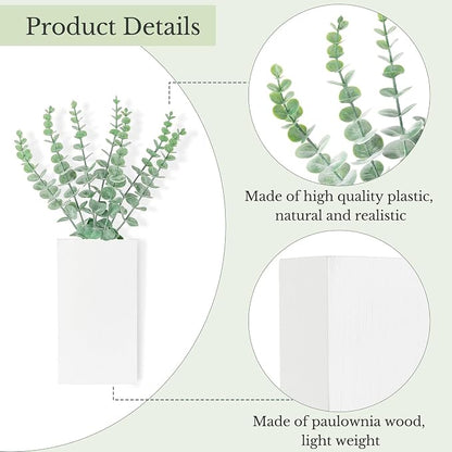 Dahey 2 Pack Wood Wall Planter Vase - Image 6