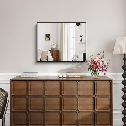 KOCUUY Black Mirror, 24x30 Inch Rectangle Bathroom Mirror - Image 6