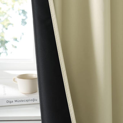 RYB HOME 100% Blackout Short Curtains - Image 3