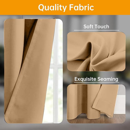 hoeflife Room Divider Curtains Blackout Floor to Ceiling Curtain - Image 4