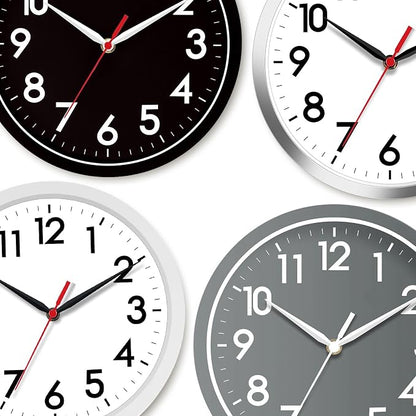 AKCISOT Wall Clock 8 Inch Silent Non-Ticking Modern Clocks Battery Operated - Image 4